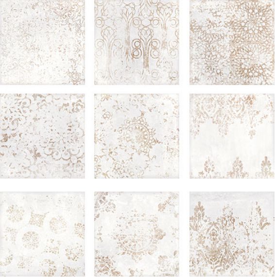 MESTIZAJE CHATEAU ANTIQUE WHITE GLOSS 18,5x18,5