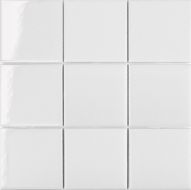 MH33800 Мозаика White Glossy 97x97 300х300х6
