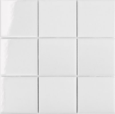 MH33800 Мозаика White Glossy 97x97 300х300х6