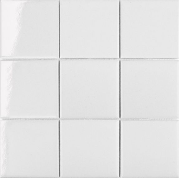 MH33800 Мозаика White Glossy 97x97 300х300х6