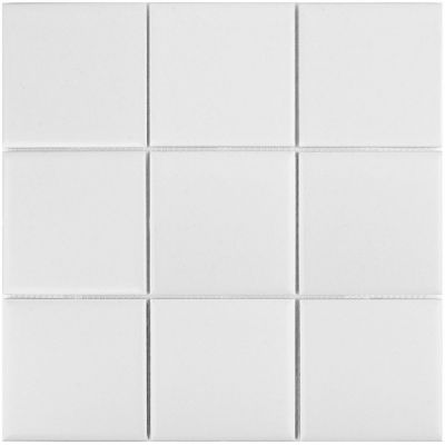 MH33900 Мозаика White Matt 97x97 300х300х6