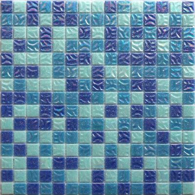 MIX27 стекло синий (сетка) 20x20x4 327x327