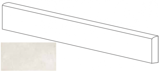 ML26250 Emote BATTISCOPA MOLATO BIANCO 8x78