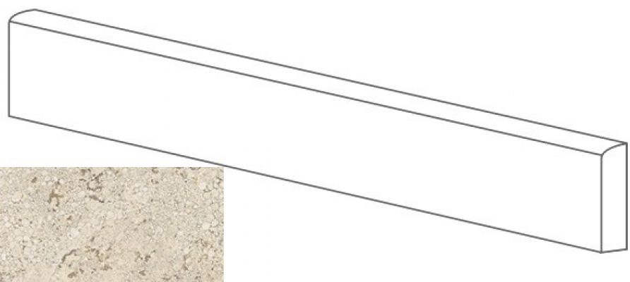 ML76000 BATTISCOPA MOLATO CREMA 8x80