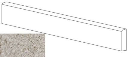 ML76002 BATTISCOPA MOLATO GRIGIO 8x80