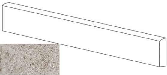 ML76002 BATTISCOPA MOLATO GRIGIO 8x80