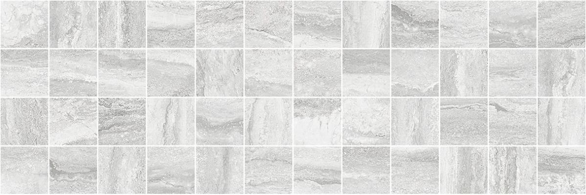 MM11188 Декор Glossy мозаичный серый 20х60