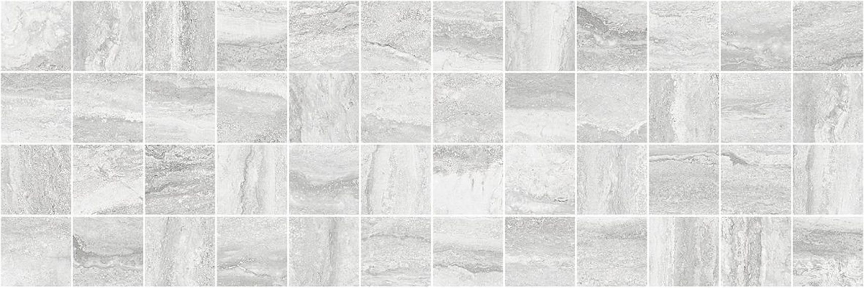 MM11188 Декор Glossy мозаичный серый 20х60