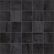 MM34034 Декор Metallica мозаичный чёрный 25х25