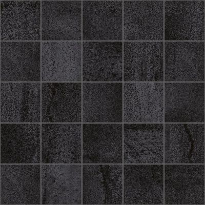 MM34034 Декор Metallica мозаичный чёрный 25х25