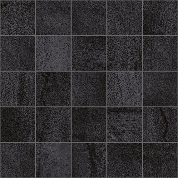 MM34034 Декор Metallica мозаичный чёрный 25х25