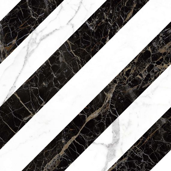 MMRA Allmarble Decoro Lux Statuario-Altissimo-St.Laurent 60x60
