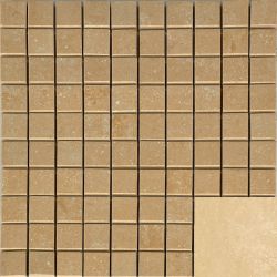 Marte Levigato Crema Marfil Mosaico Su Rete 2.5x2.5 30x30