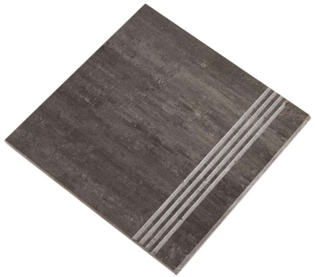 Marte Naturale Nero Acapulco Gradino 30x30