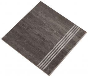 Marte Naturale Nero Acapulco Gradino 40x40
