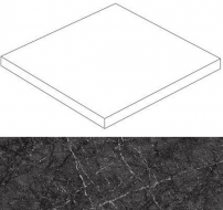 Marvel Grigio Intenso Scalino Ang. 37,5x37,5