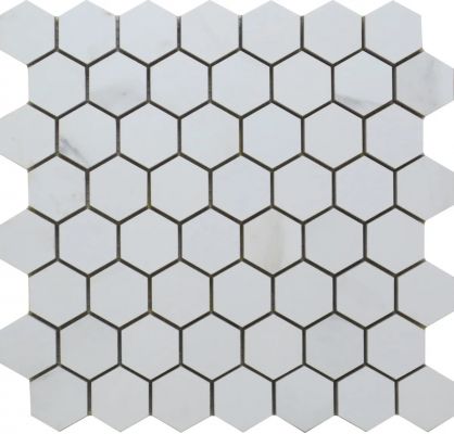 Mk.Syros White Hex. 17.5x20.2