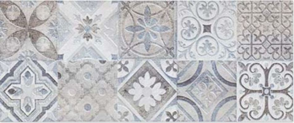 Moris grey patchwork 25x60