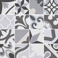 Mosaico Lumier Black 30x30