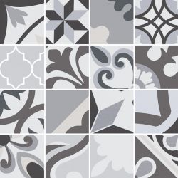 Mosaico Lumier Black 30x30