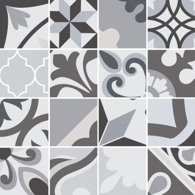 Mosaico Lumier Black 30x30