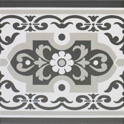 Normandy Cenefa Black 20х20