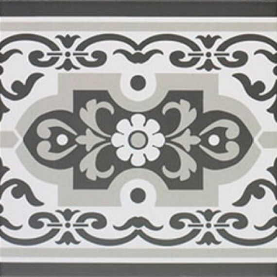 Normandy Cenefa Black 20х20
