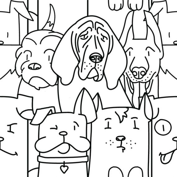 Oh My Dog White 25x25
