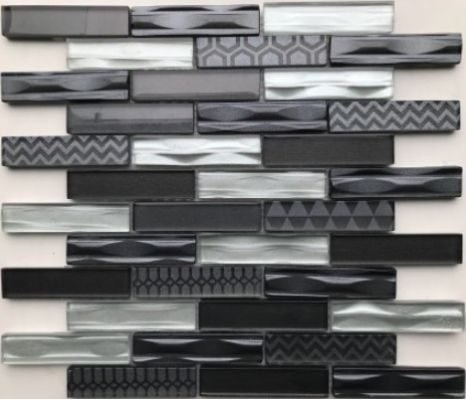Optima Grey (стекло) 23*98 300*300