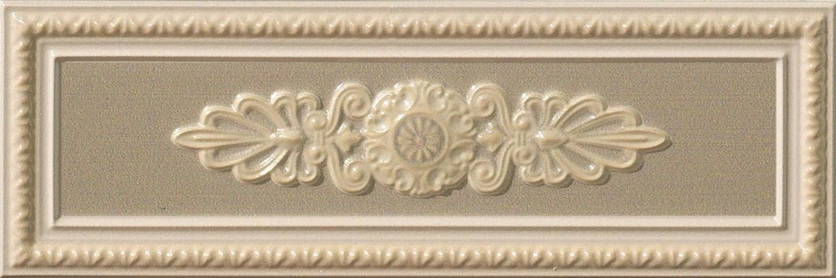 P17037 Плитка LIRICA TORTORA DECORO CORNICE 10x30