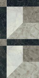 PF60014092 Tarsia Prospect Nero Deco Lux 3D Rett 60x120
