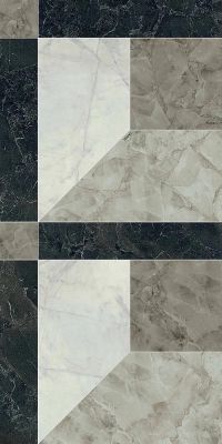 PF60014092 Tarsia Prospect Nero Deco Lux 3D Rett 60x120