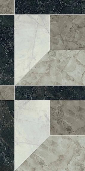PF60014092 Tarsia Prospect Nero Deco Lux 3D Rett 60x120