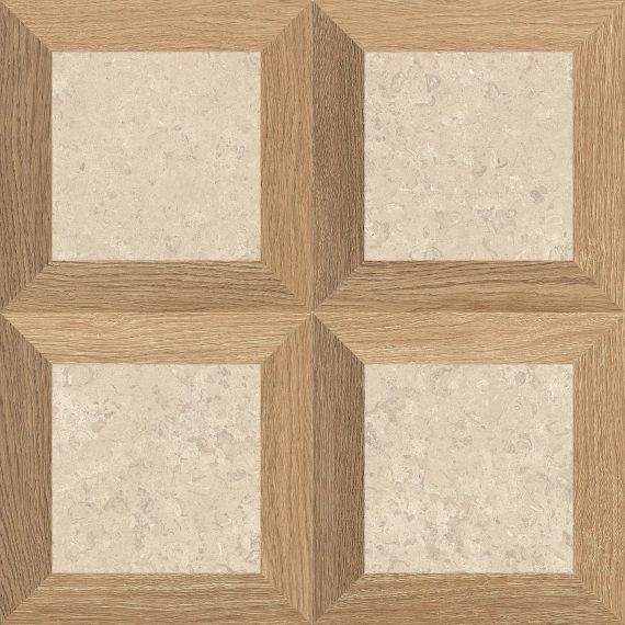 PF60017069 V Stone Frame Beige Nat Rett 8.5mm 60x60