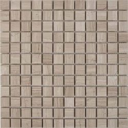 PIX254 Мозаика White Wooden из мрамора полированная 23x23 305х305x6
