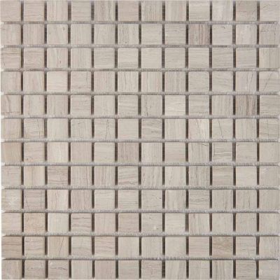 PIX256 Мозаика White Wooden из мрамора матовая 23x23 305х305x6