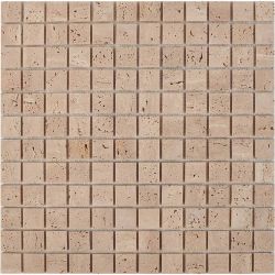 PIX258 Мозаика из травертина 23х23 300х300х4