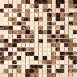 PIX268 Мозаика из мрамора 15x15 305х305x4