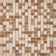PIX273 Мозаика из мрамора 15x15 305х305x4