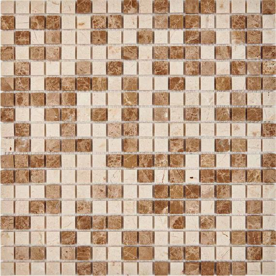 PIX273 Мозаика из мрамора 15x15 305х305x4