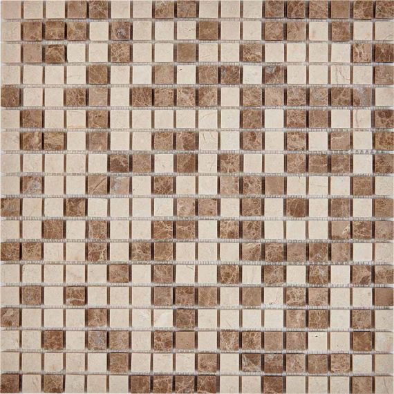 PIX275 Мозаика из мрамора 15x15 305х305x4