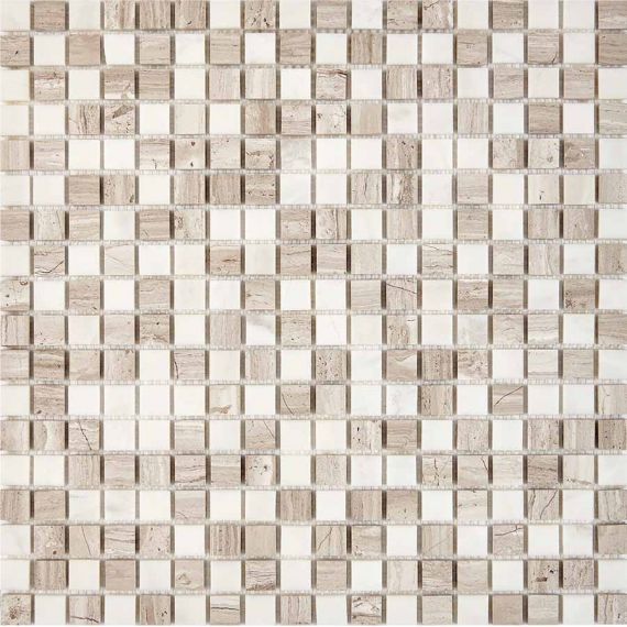 PIX280 Мозаика из мрамора 15x15 305х305x4