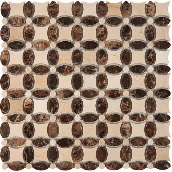 PIX283 Мозаика из мрамора 32x32 336х336x8