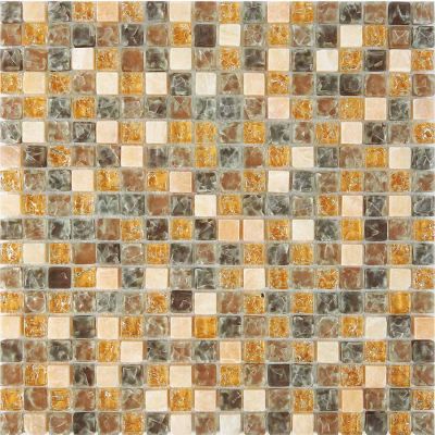 PIX704 Мозаика из оникса и стекла 15x15 300х300x8