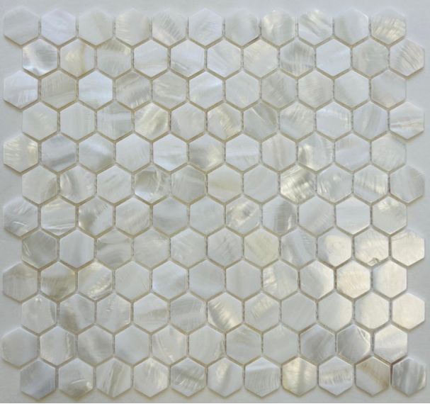 PIX751 Мозаика Мозаика из натурального перламутра HEX25 285х295x2