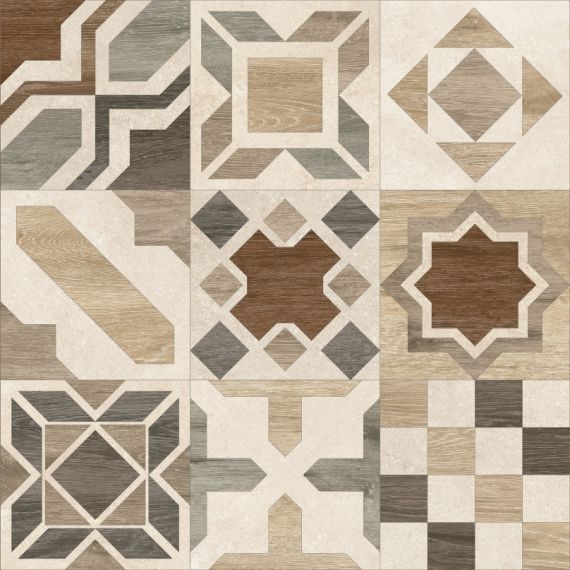 Phuket Mix Ivory Rect 60x60