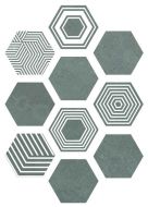 Pier17 Hexa Turquoise 23,2x26,7