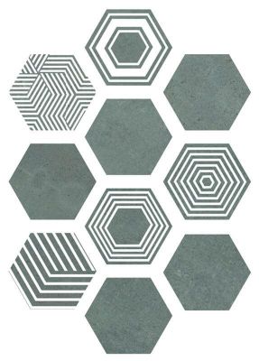 Pier17 Hexa Turquoise 23,2x26,7
