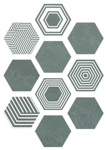 Pier17 Hexa Turquoise 23,2x26,7