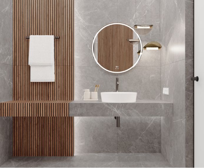 Pietra Grey серый матовый карвинг 60х60